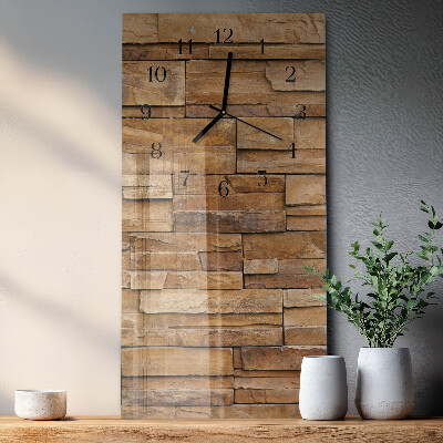 Horloge verticale en verre Mâchefer