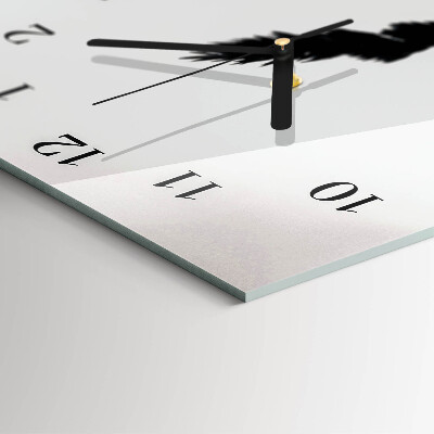 Horloge verticale en verre Grain