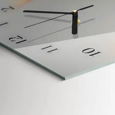 Horloge verticale en verre Abstraction