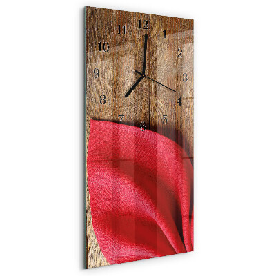 Horloge verticale en verre Serviette de table