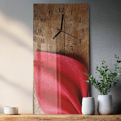 Horloge verticale en verre Serviette de table