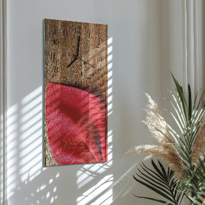 Horloge verticale en verre Serviette de table
