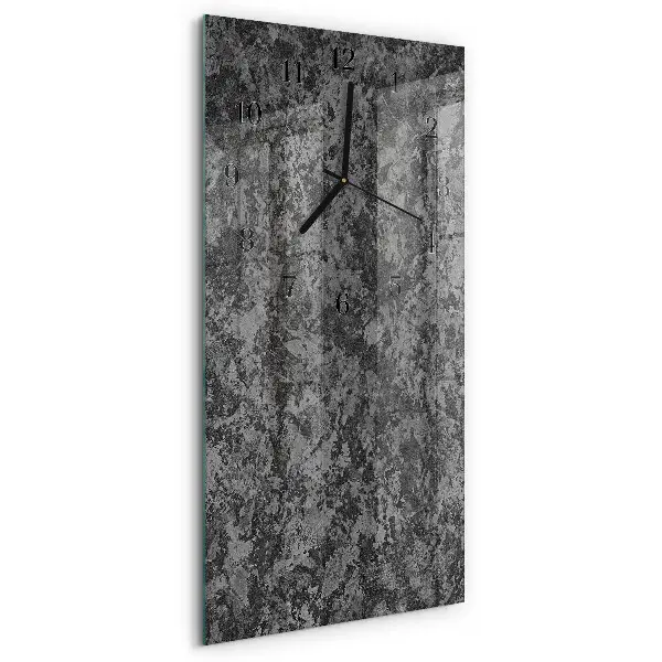 Horloge verticale en verre Graphite