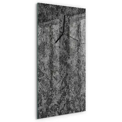 Horloge verticale en verre Graphite
