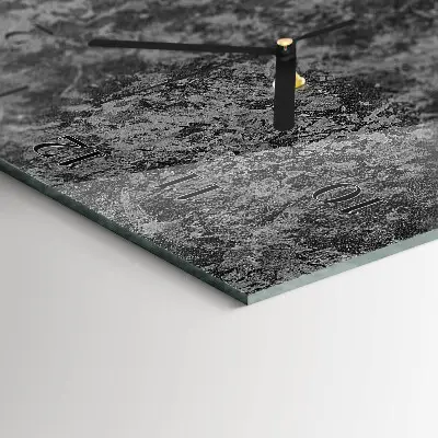 Horloge verticale en verre Graphite