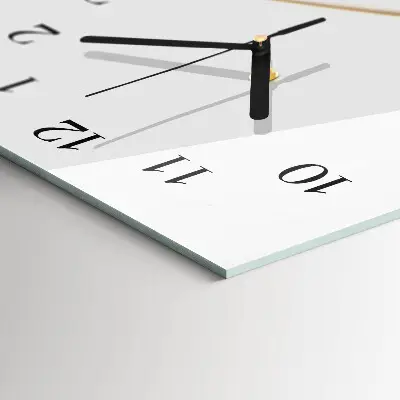 Horloge verticale en verre Abstraction