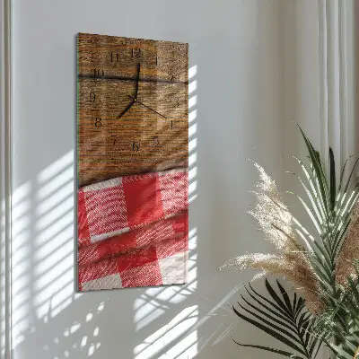Horloge verticale en verre Tableau