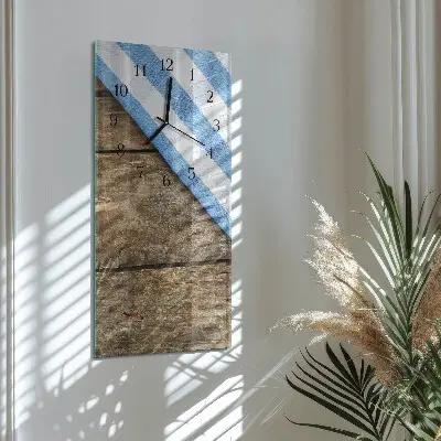 Horloge verticale en verre Nappe