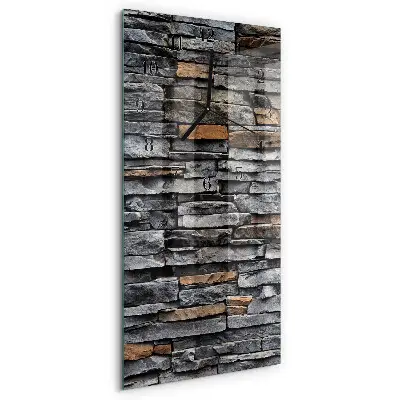 Horloge verticale en verre Mâchefer