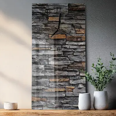 Horloge verticale en verre Mâchefer