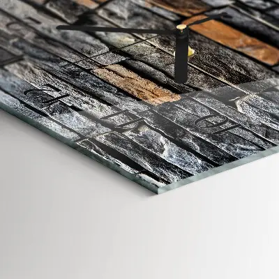 Horloge verticale en verre Mâchefer