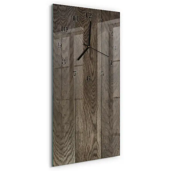 Horloge verticale en verre Plaque