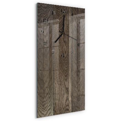 Horloge verticale en verre Plaque