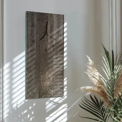 Horloge verticale en verre Plaque
