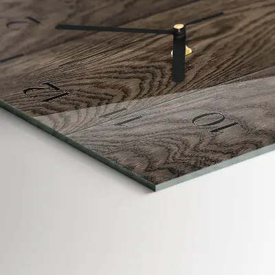 Horloge verticale en verre Plaque