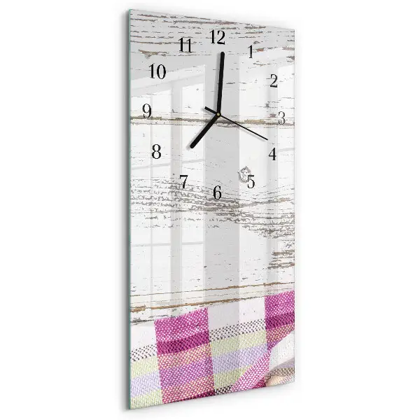 Horloge verticale en verre Tableau