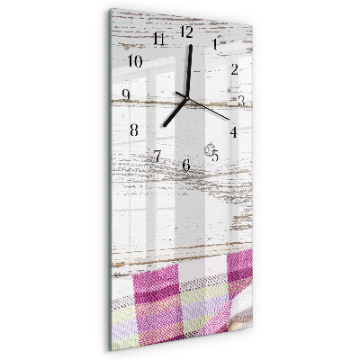 Horloge verticale en verre Tableau