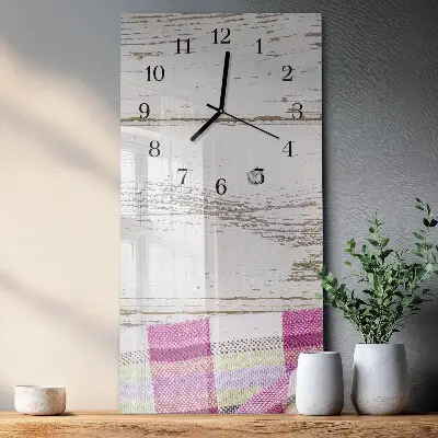 Horloge verticale en verre Tableau