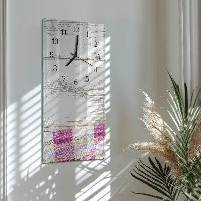 Horloge verticale en verre Tableau