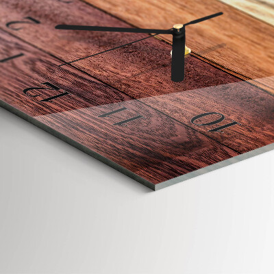 Horloge verticale en verre Rayures