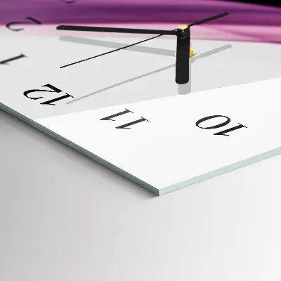 Horloge verticale en verre Abstraction