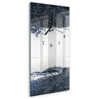 Horloge verticale en verre Abstraction