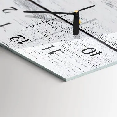 Horloge verticale en verre Table en tissu