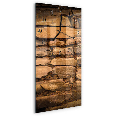 Horloge verticale en verre Pierres