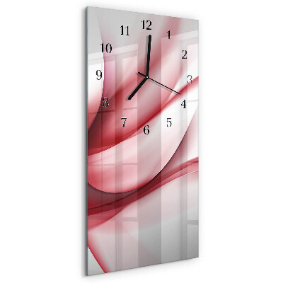 Horloge verticale en verre Abstraction