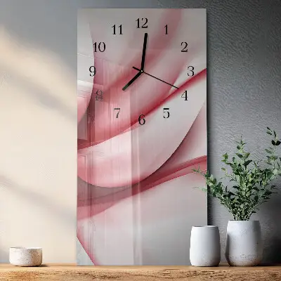 Horloge verticale en verre Abstraction