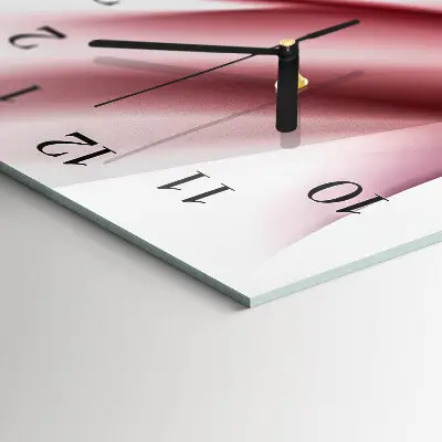 Horloge verticale en verre Abstraction