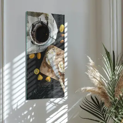 Horloge verticale en verre Poignée de main