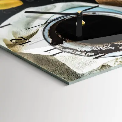 Horloge verticale en verre Poignée de main