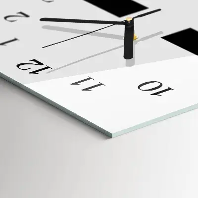 Horloge verticale en verre Café