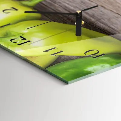 Horloge verticale en verre Table de légumes