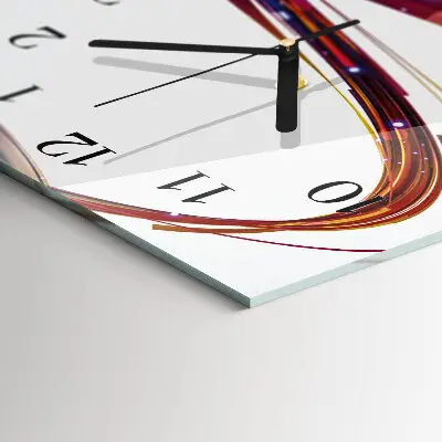 Horloge verticale en verre Spirale