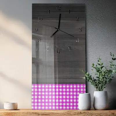 Horloge verticale en verre Tableau