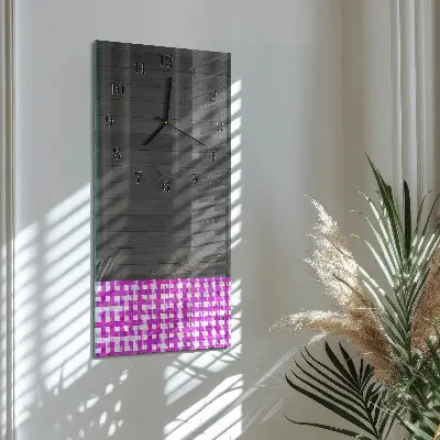 Horloge verticale en verre Tableau