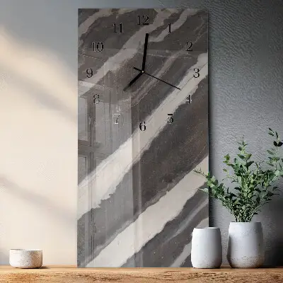 Horloge verticale en verre Tableau