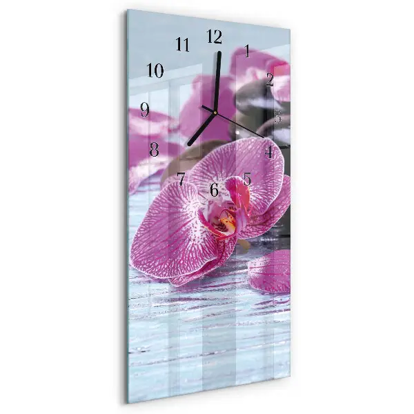 Horloge verticale en verre Une idée pour les orchidées