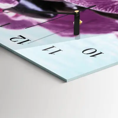 Horloge verticale en verre Une idée pour les orchidées