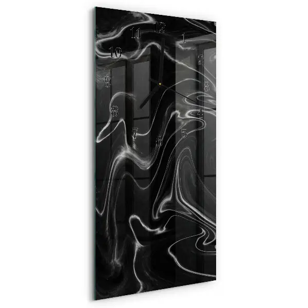 Horloge verticale en verre Vague