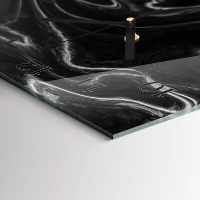 Horloge verticale en verre Vague