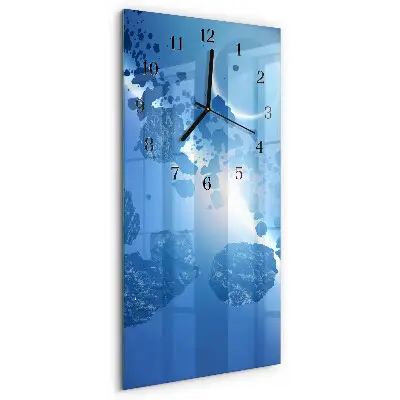Horloge verticale en verre Pierres célestes