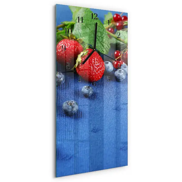 Horloge verticale en verre Baie