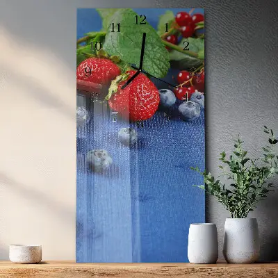 Horloge verticale en verre Baie