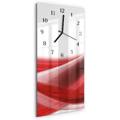 Horloge verticale en verre Abstraction