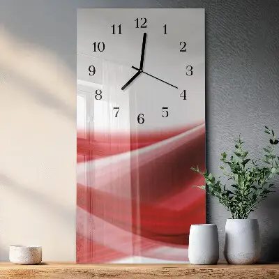 Horloge verticale en verre Abstraction