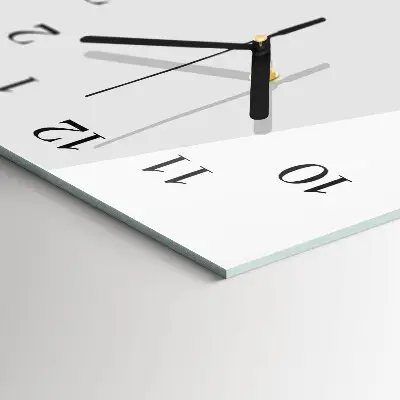 Horloge verticale en verre Abstraction