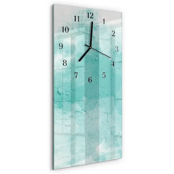 Horloge verticale en verre Mur